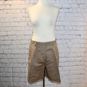 Brunello Cucinelli high waisted beige shorts